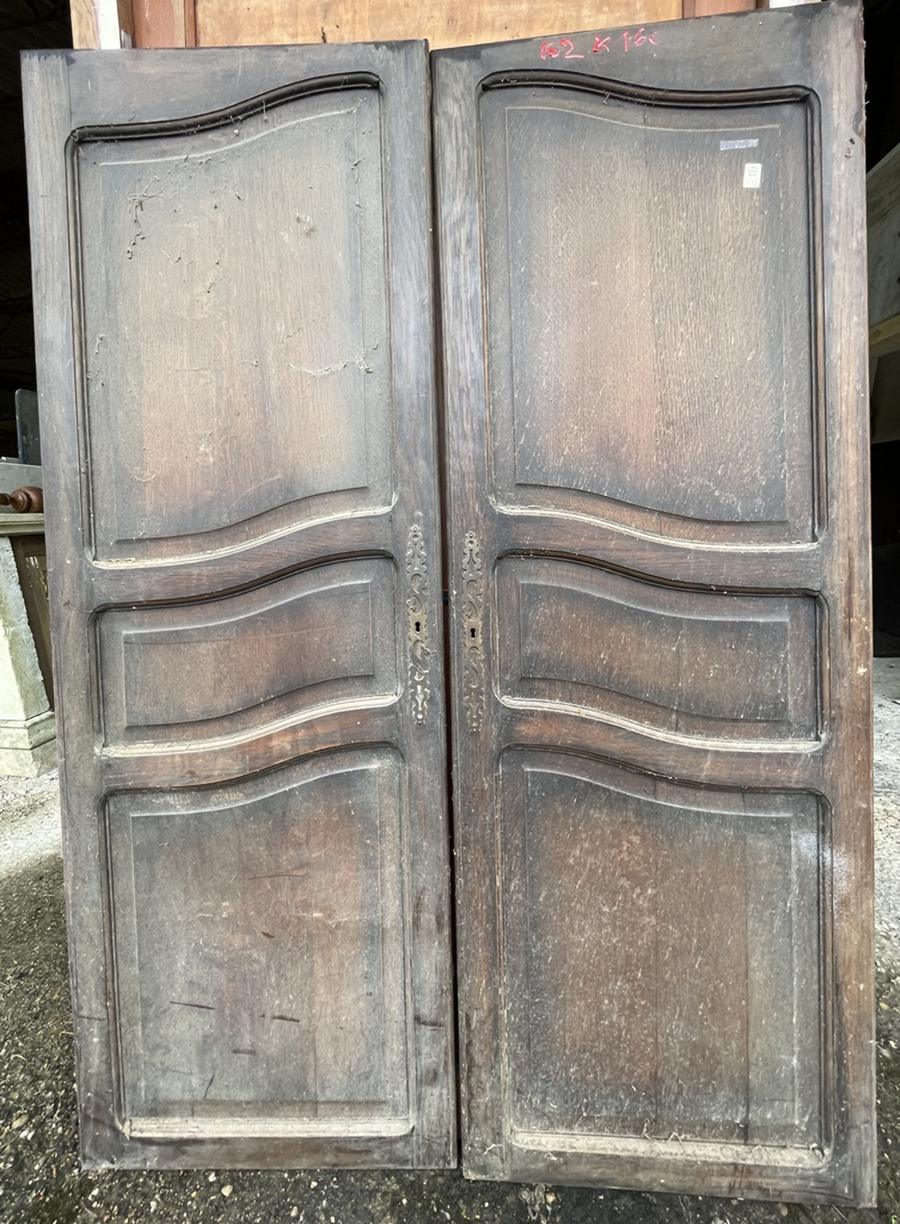 Paire de porte de placard en bois