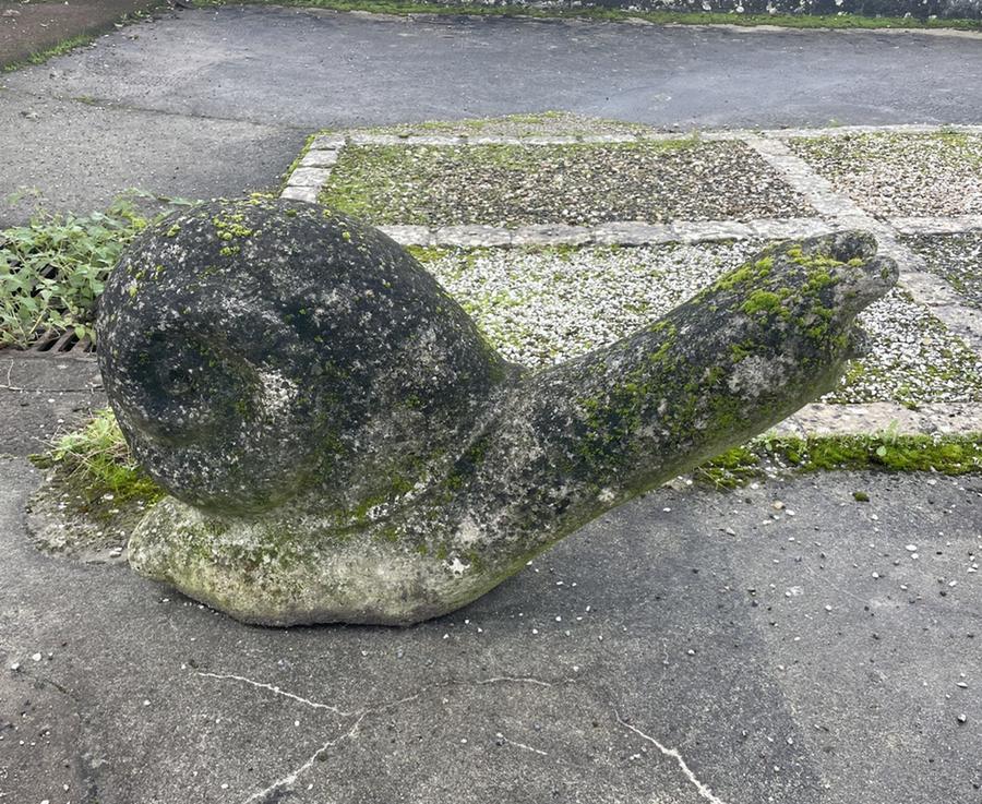 Escargot géant sculpté