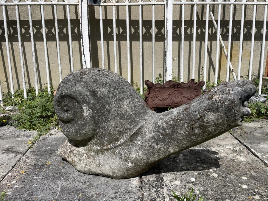 Escargot géant sculpté
