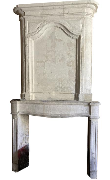 Cheminée à trumeau